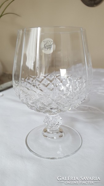 French, cristal d'arques cognac glasses 6 pcs.