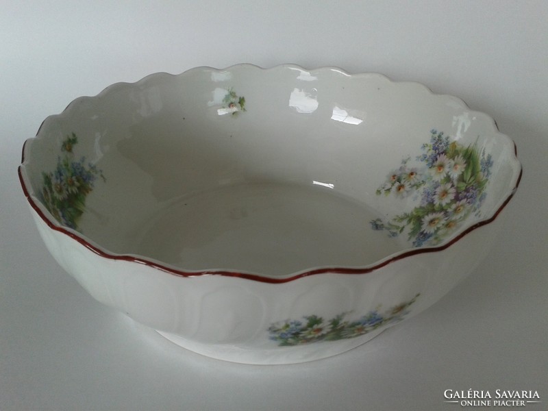 Old porcelain bowl wall decoration spring floral coma bowl forget-me-not daisy pattern folk wall bowl