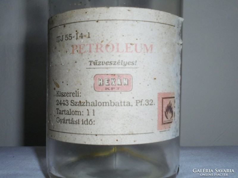 Retro Petroleum Glass Bottle - Hexane Ltd. - From the 1980s