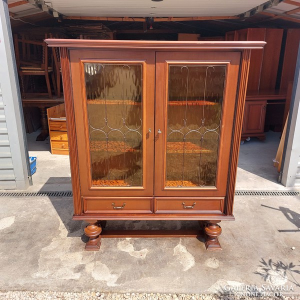 Two-door display cabinet with nice condition for sale.