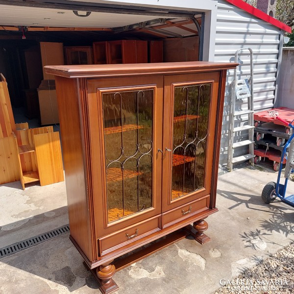 Two-door display cabinet with nice condition for sale.