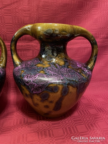 A pair of old wonderful vase with ears