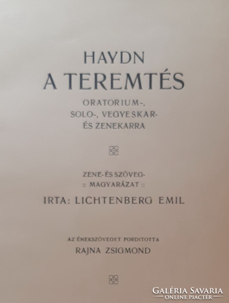 Haydn: the creation - oratorium lichtenberg emil