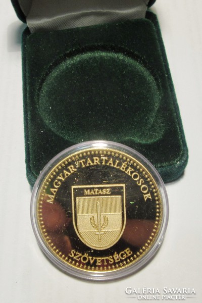 Bronze commemorative medal. Association of Hungarian Reserves, 42.5 mm pp design, back engravable