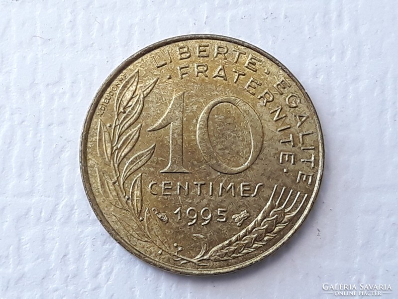 10 centimes 1995 érme - Francia 10 centimes 1995 Republique Francaise külföldi pénzérme