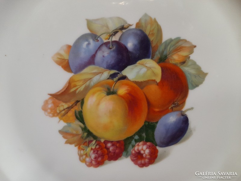 German, germany rehau, zeh, scherzer & co 1880-1918.Fruit bowl large plate. 34 Cm.