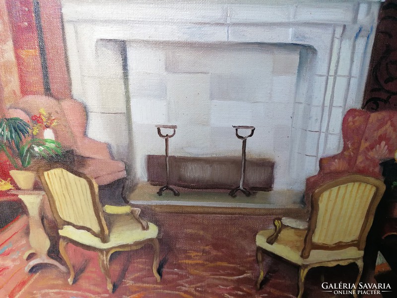 Apatfalvi czene jános / room with fireplace