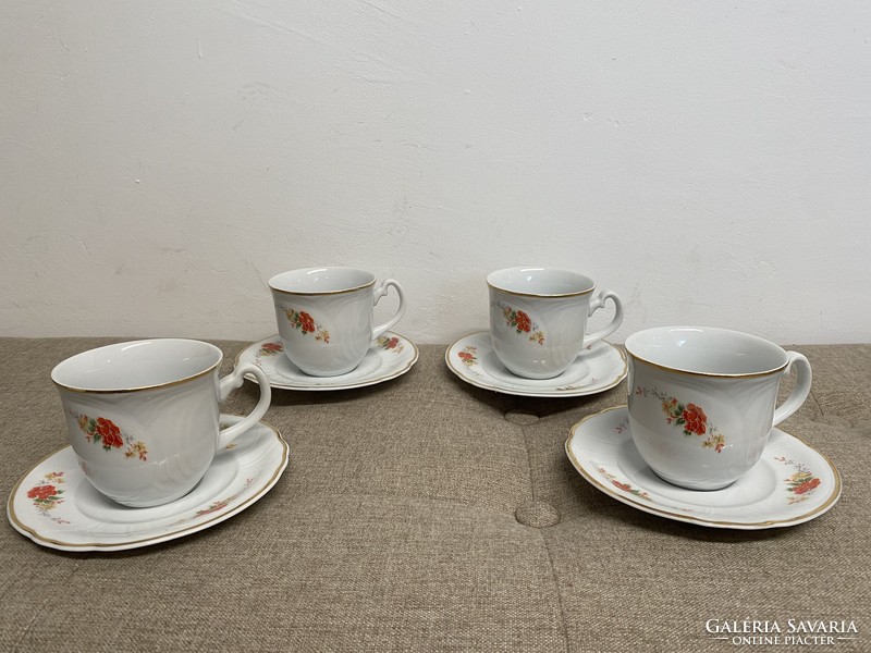 Apulum Porcelán Virágos Teás Csészék A11