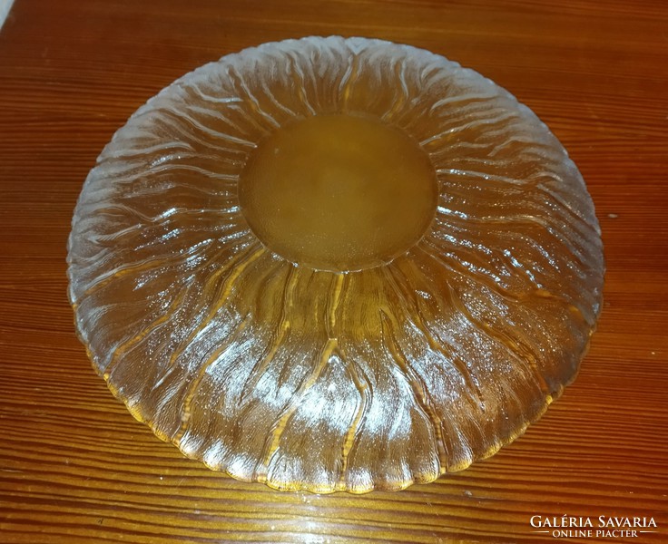 Glass bowl offering 29cm