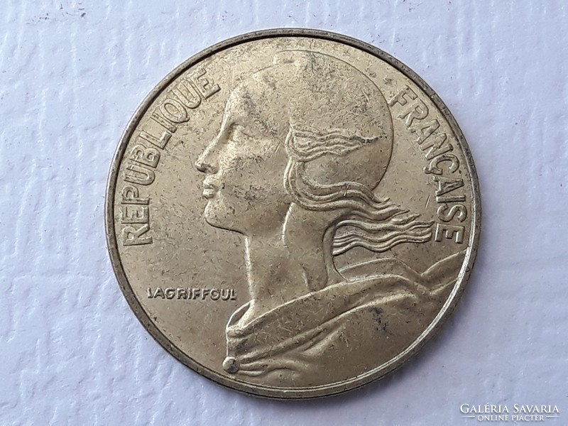 20 Centimes 1981 Coin - French 20 centimes 1981 republique francaise foreign coin