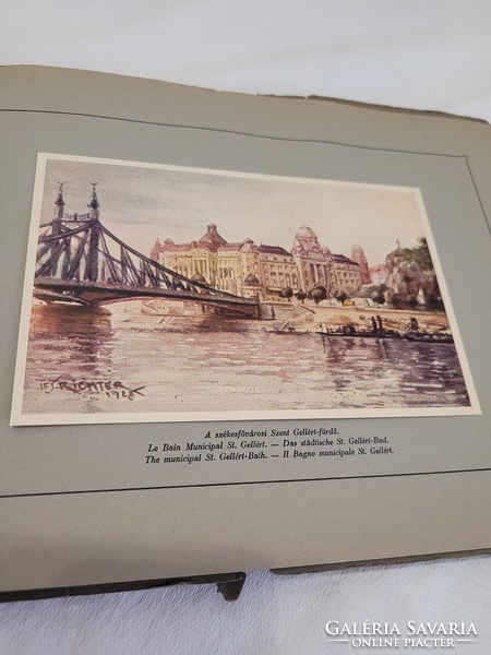 1930 Budapest, picture booklet jr. With color reproductions of paintings by Aladár Richter