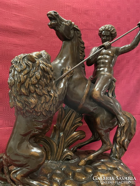 Rider fighting a lion 57cm !!!!