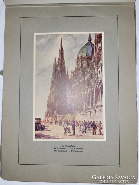 1930 Budapest, picture booklet jr. With color reproductions of paintings by Aladár Richter