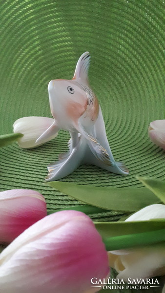 Hollóház goldfish porcelain figurine for sale