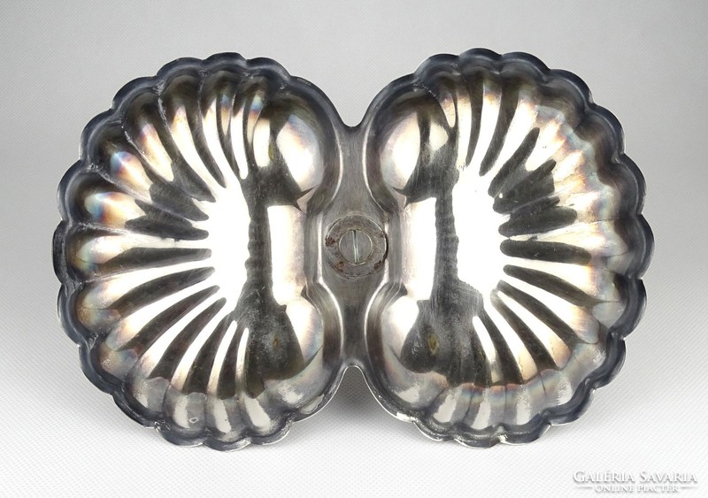 1I434 antique silver plated centerpiece serving fruit bowl