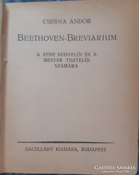 Cserna andor: beethoven - breviary