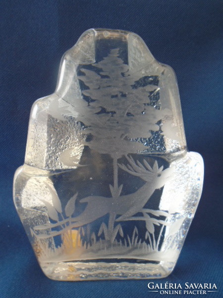 Swedish lead crystal ornament is a very serious piece of flawless - midcentury vintage scandinavian