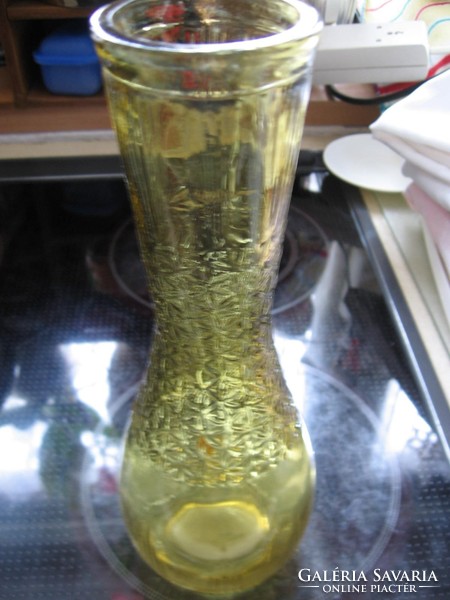 Art deco amber vase, decanter, spout