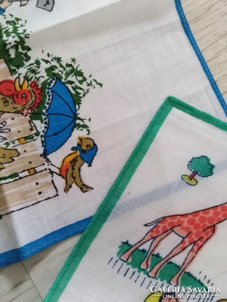 Textil zsebkendő -  / gyermek - mese illusztrált