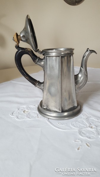 English sheffield, small graceful tin pitcher