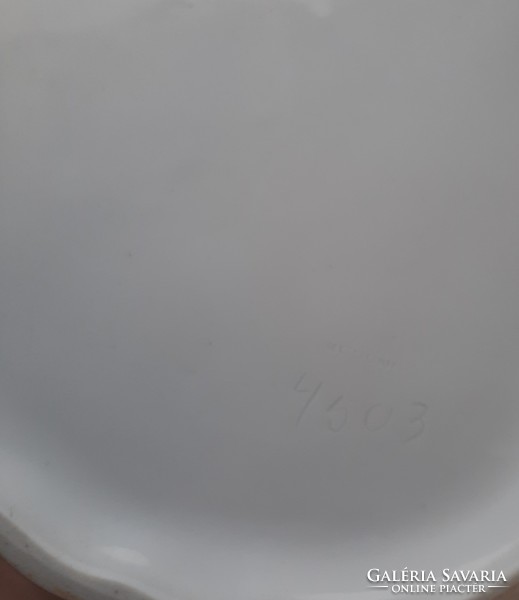 Bowl of white Herend porcelain soup