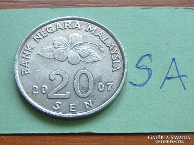 MALAYSIA 20 SEN 2007  VIRÁG  SA