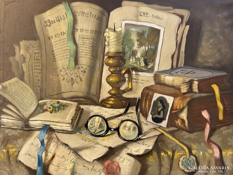 János Apátfalvi czene: table still life 53x64,5cm