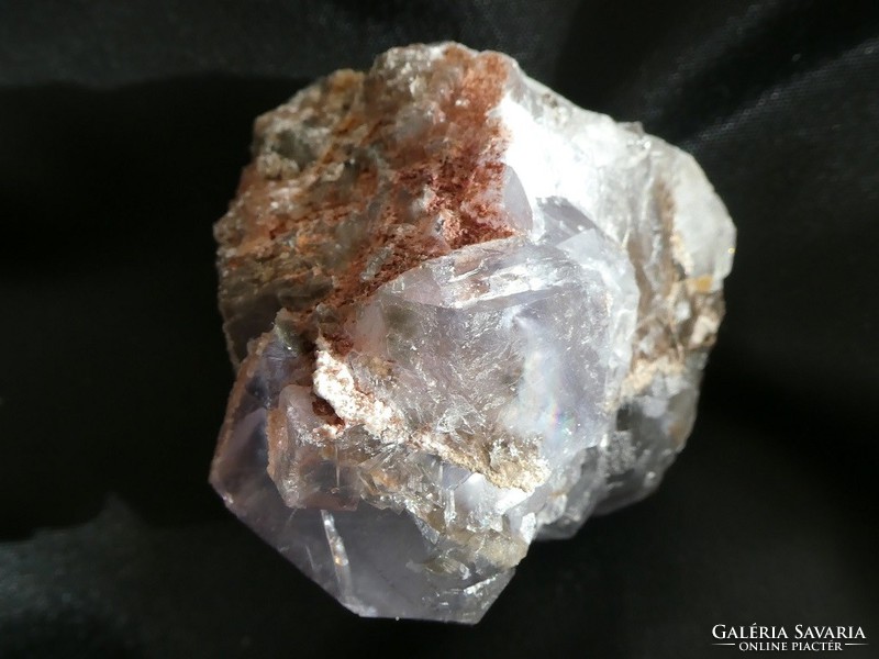 A group of natural fluorite crystals separated from the calcite bedrock. Collectible piece. 223 Gramm