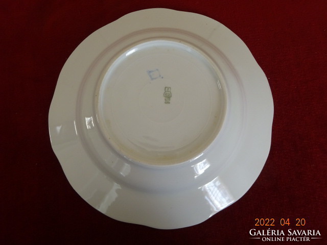 Zsolnay porcelain deep plate, antique. He has! Jókai.