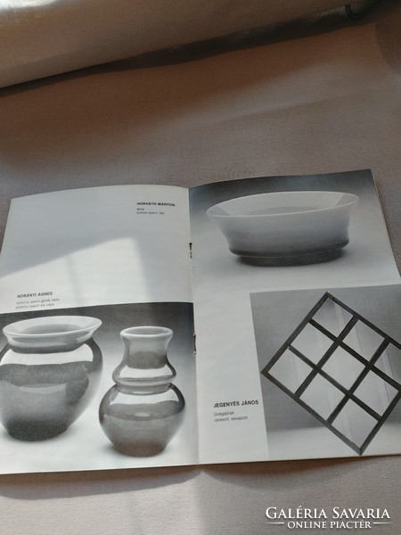 I. Országos üvegszimpozion műsorleírással, üvegművészeti kiállítás 1985 Balatonfüred brossúra