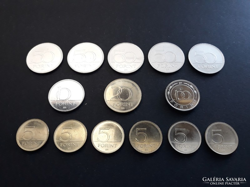 Commemorative coin pack with the most popular pieces of 2018-2022 - HUF 5 10 20 50 100 coin set