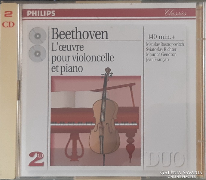 BEETHOVEN COMPLETE MUSIC FOR CELLO AND PIANO   2  CD