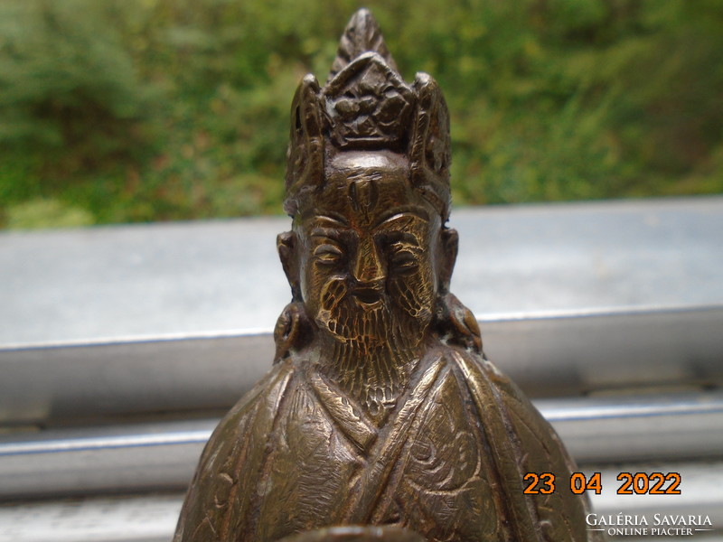 Antique Chinese bronze zao jun kitchen god or stove god
