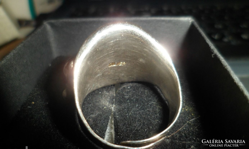 Ezüst gyűrű / aventurin