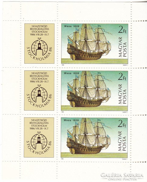 Hungary commemorative stamp small sheet 1986