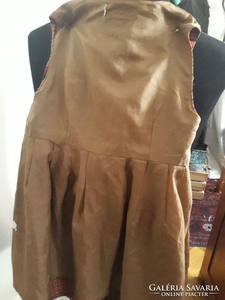 Midcentury, retro children's dress (little girl's apron dress) for 6 years old, piece from Gyujto