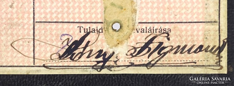 1I391 Régi vasúti igazolvány MÁV 1949
