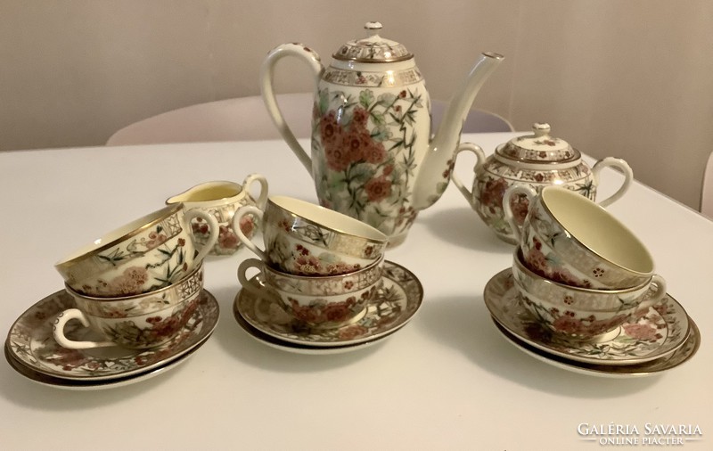 Zsolnay cherry blossom pattern No. 6 Mocha set. Flawless!