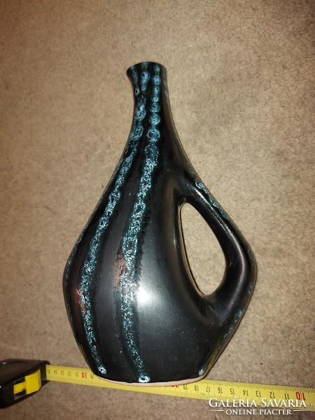 Pond head ceramic vase, 25 cm, with two depressions on the beak