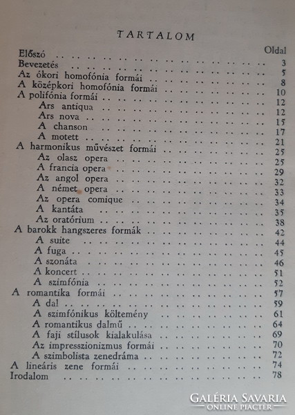 Emil Haraszti: the history of musical forms