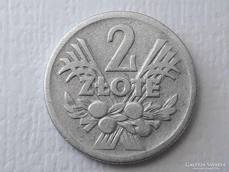 2 Zloty 1958 érme - Lengyel 2 ZL 1958 Polska Rzeczpospolita Ludowa külföldi pénzérme
