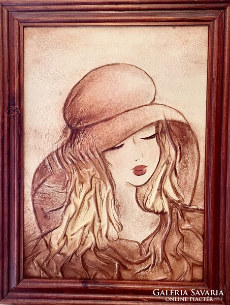Unknown creator: lady in hat