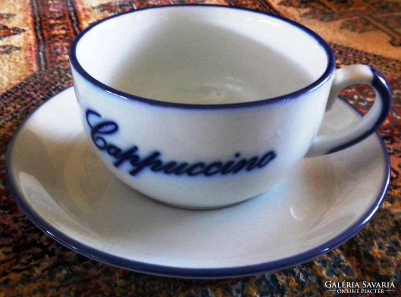 Cappuccino cup + base 9 x 6 cm xx