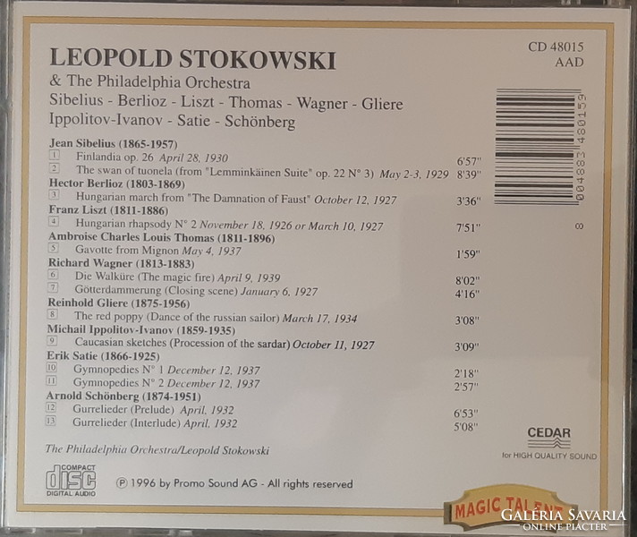 LEOPOLD STOKOWSKI DIRIGÁL   3 CD