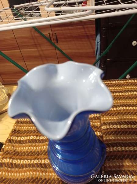 Hibátlan Muránói fodros szakított váza