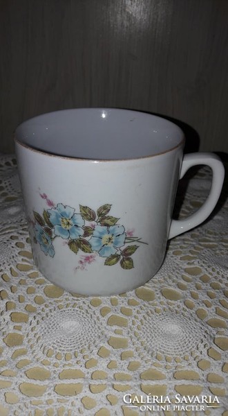 Zsolnay mug with a rare beautiful flower pattern