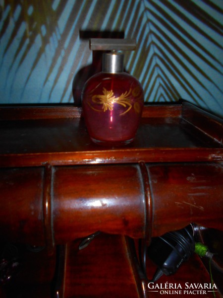 Csiszolt, antik illatszeres üveg