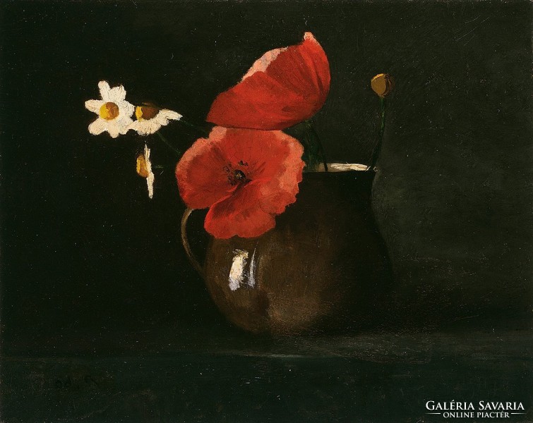 Odilin redon - poppies - canvas reprint