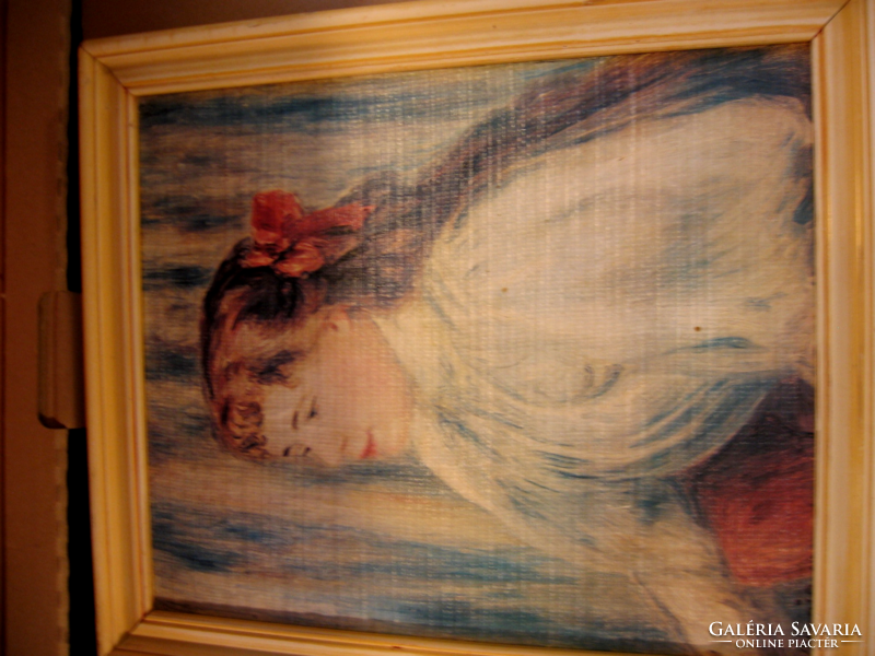 Lány mellképe  Renoir reprodukció