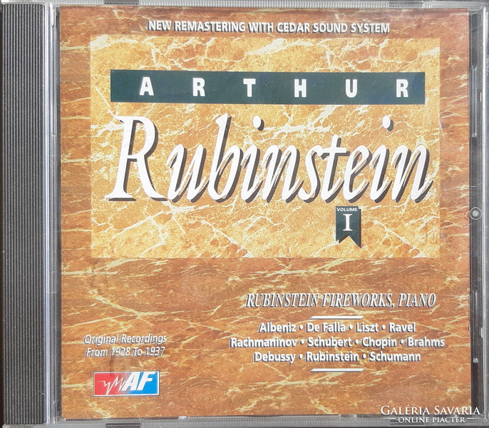 Artur Rubinstein plays the piano cd